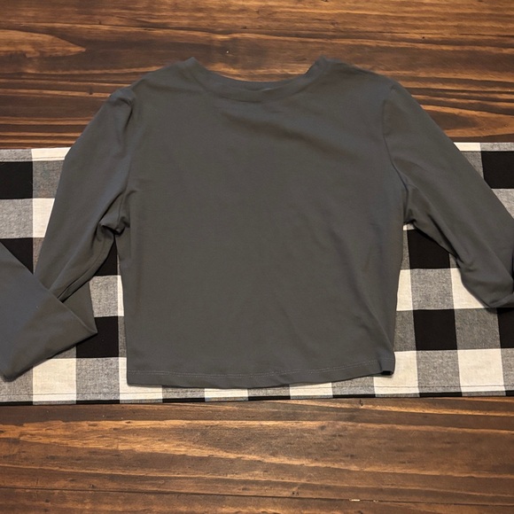 Automet buttersoft Gray Long Sleeve Top small - Picture 1 of 3